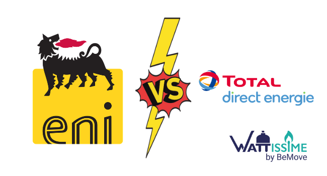 total directr energie versus eni, match entre deux fournisseurs