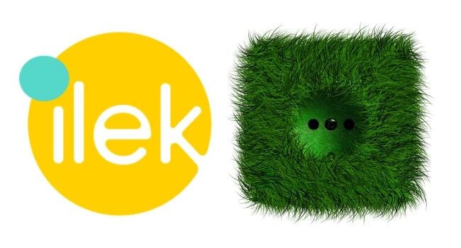 logo ilek - prise électrique verte - électricité et énergie verte