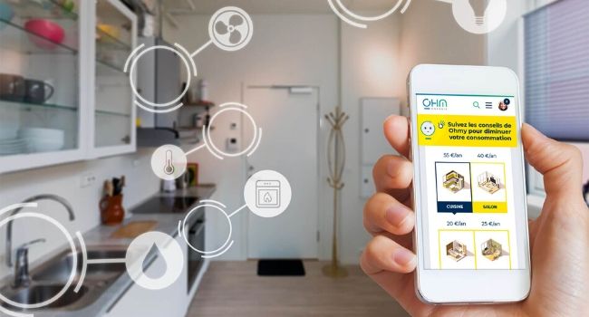 application ohm énergie avec ohmy