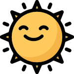 soleil souriant